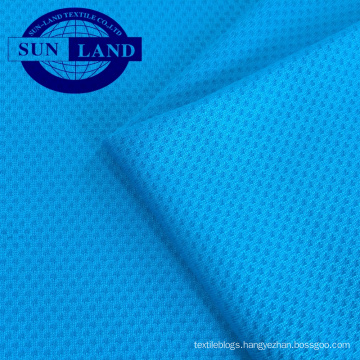 100% Polyester coolness honeycomb fabric for T-shirt polo shirts